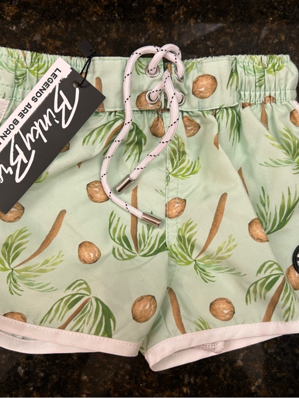 Binky Bro Coconut Print Swim Shorts 12m